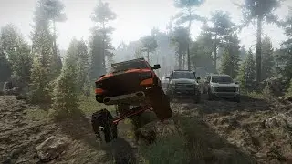Offroading 3 Trucks!!