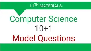 11th std Computer Science Model Question Bank Paper 2020 || 10+1 Model Question Paper || TNTET Arts