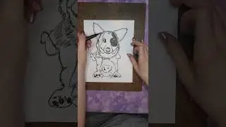 Puppy with a Toy Time-lapse Art! 
