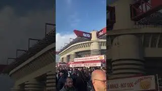 Two hours before the match Milan Inter #milan #inter #imfa #championsleague