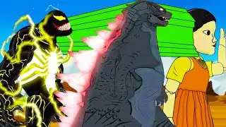 Godzilla vs KONG Destroyed SQUID GAME - Coffin Dance Meme Cover