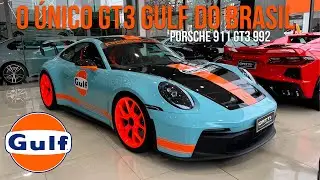 CONHECENDO O ÚNICO PORSCHE GT3 GULF DO BRASIL !! - Porsche 911 GT3 992.1