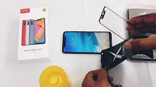 Mi Redmi Note 6 Pro как самому наклеить 6D закаленное стекло