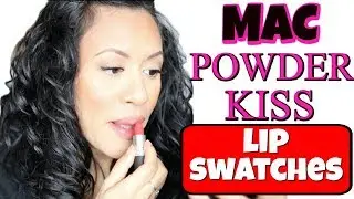 MAC Powder Kiss Lip Swatches & Review For Medium Skin Tones