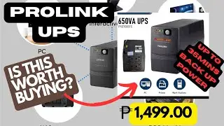 PROLINK UPS (Uninterrupted Power Supply) Product Review - Sulit nga ba?