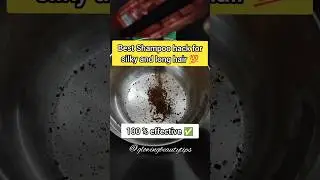 Get super silky & long hair in just 1 wash💯Best shampoo hack for long & thickhair#shorts#trending