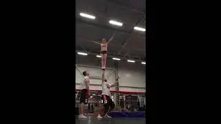 Тренировка по чирлидингу | Партнёрский стант | Partner Stunt Andrey & Luisa