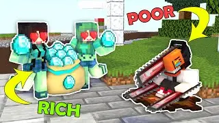 Minecraft Story : Monster School | POOR CHAINSAWMAN with RICH ZOMBIE COUPLES - Minecraft Animation