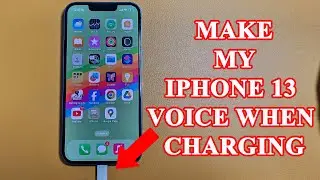How to make my iPhone say words when charging