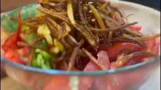Свежий салат из баклажанов/ Салат рецепт Ифторлик дастурхони учун
