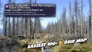The easiest 100+ star map in Osu!