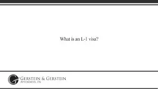 What is an L-1 visa?