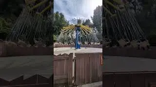 Swashbuckler Swing Chairs Ride 3/22/24: 2024 Six Flags Magic Mountain Fright Fest Extreme #shorts