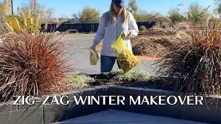 Moving Perennials and Planting Daffodils!  ::  The Zig-Zag Planter Gets a Winter Makeover!
