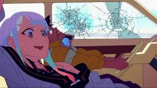 That car chasing kickass song how plays in cyberpunk edgerunners