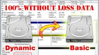 Convert dynamic disk to basic disk without  loss data 100%