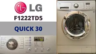 LG F1222TD5 Washing Machine  - Quick 30 40°c + Intensive