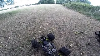 HotBodies Lightning GTX2 Twin Engine RC Car In a MASSIVE FIELD!