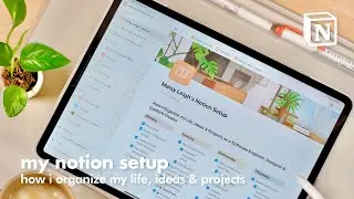 My Notion Setup + Templates | ORGANIZING My Life as a Software Engineer, Designer & Content Creator!