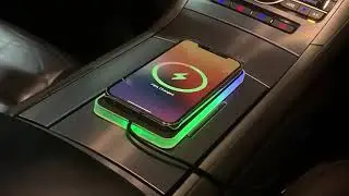 СИЛІКОНОВИЙ КИЛИМОК АВТО З БЕЗДРОТОВОЮ ЗАРЯДКОЮ QINETIQ A8 RGB 15W CAR WIRELESS PAD&AIRPODS CHARGE