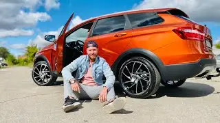 Смотри какой огонь получился! Lada Vesta SW Cross цвет Марс
