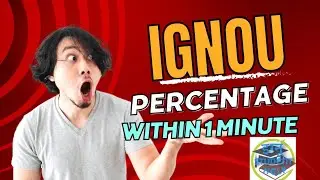 How to Calculate Percentage in IGNOU #ignou 🏆