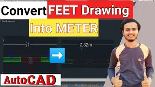 How to convert Feet Drawing into Meter in AutoCAD in Nepali? | Feet unit into Meter Unit |