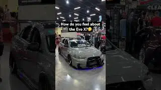 The Evo X, how do we feel about about them?🤔 #cars #shorts #slammedenuff #mitsubishi #evox