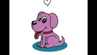 Drawing a Toon Puppy (Procreate 5.2 Brush Demo, Time-lapse Illustration)