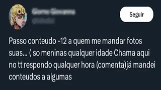 MENORES DE IDADE NO TWITTER...