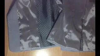 Соединение подклада в жакете