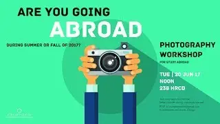 Photography Workshop for Study Abroad