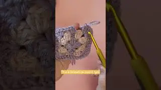 How to crochet a granny square, FULL tutorial in the description 🧶 