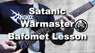 Satanic Warmaster - Bafomet Guitar Lesson