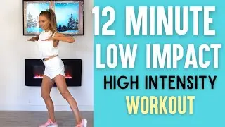 12 Minute Low Impact Cardio  - Full Body Workout - No Jumping Workout and No Equipment Needed