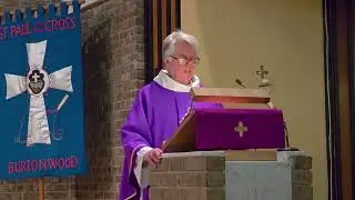 St Paul of the Cross UK Archbishop John Sherrington's visit, first Sunday in Lent 21st February 2026