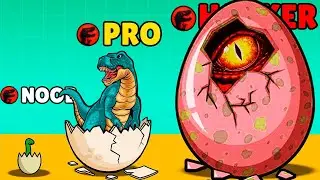 NOOB vs PRO vs HACKER in Dino Merge Run TikTok Gameplay Video 2024