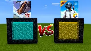 How to Make a PORTAL to FREE FIRE vs PUBG in Minecraft