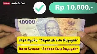 Belajar Bahasa Jawa Krama Pemula #25 Menyebut nominal uang