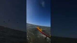 Prone foil downwind start attempt