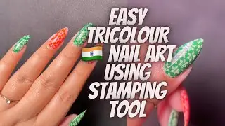 Easy Tricolour🇮🇳 Nail Art Design for 15th August | Independence Day Nail Ary Inspo for Beginners✨|