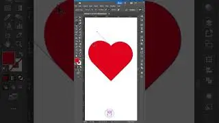 🎨Master the Art of Making a Scribble Heart Shape in Illustrator Today 🎈🧨♥♦ #illustratortutorial