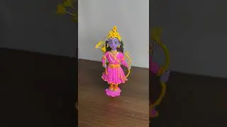 DIY clay Ram Lalla 🙏🌺 #shorts