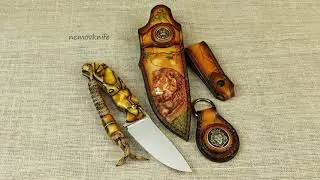 Авторский нож  "Leo" .  CPM S90V, Kirinite ™.
