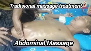 asmr stomach massage, my stomach acid rose, traditional Indonesian massage