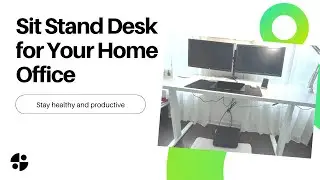 Sit Stand Dual Motor Height Adjustable Table (Frame from Monoprice, Tabletop from Ikea)