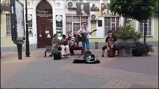 Перемен - Рассвет Солнцев (ДоФаМиН)#уличныемузыканты #уличныймузыкант #переход