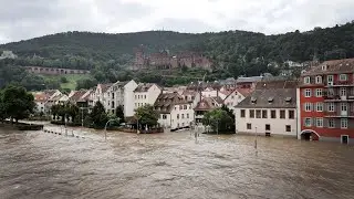 Floods in Germany: roads, streets were flooded, the railway was paralyzed
