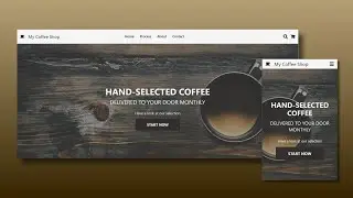 Build A Responsive Coffee Website | React + TailwindCSS