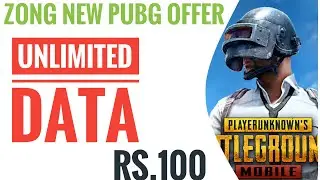 Zong Special PUBG Monthly Offer | Non-Stop PUBG With Zong | PUBG Monthly Package